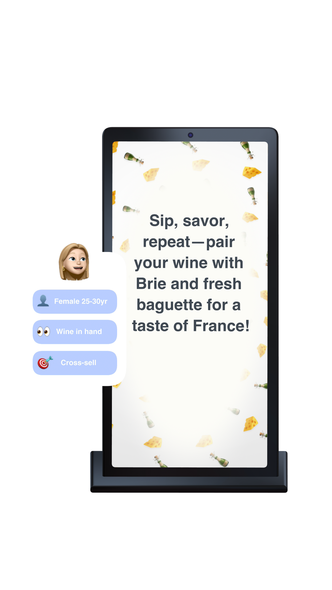 Mobile preview of personalized ad